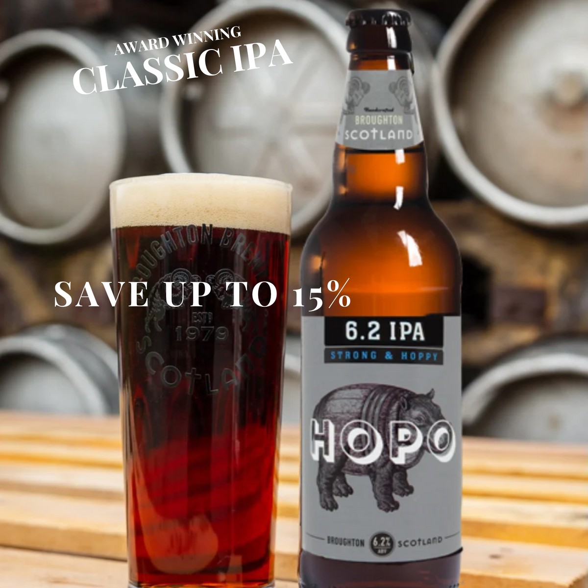 Hopo 6.2 IPA (16 or 8 x 500ml Bottles)