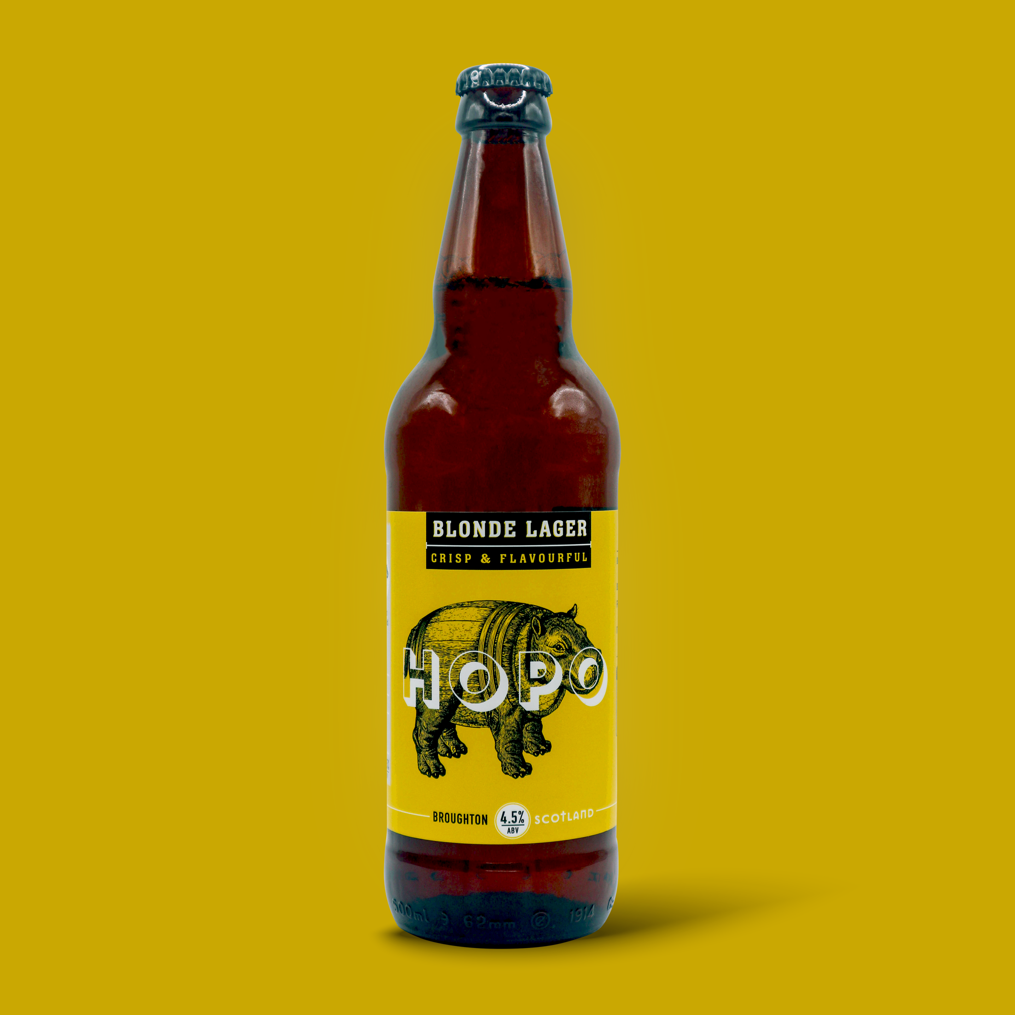 Hopo Blonde Lager (16 or 8 x 500ml Bottles)