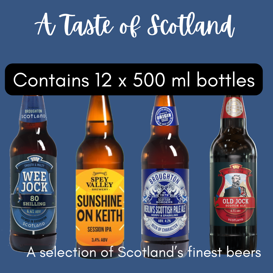 Taste of Scotland Beer Box  500 ml x 12 bottles