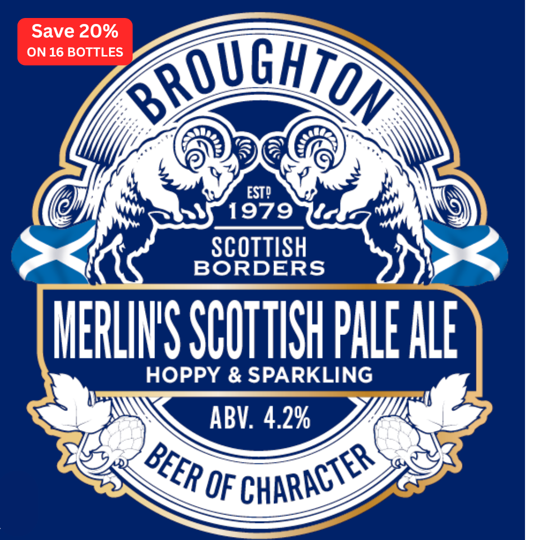 Merlin's Scottish Pale Ale ( 500ml Bottles x 8 or x 16)