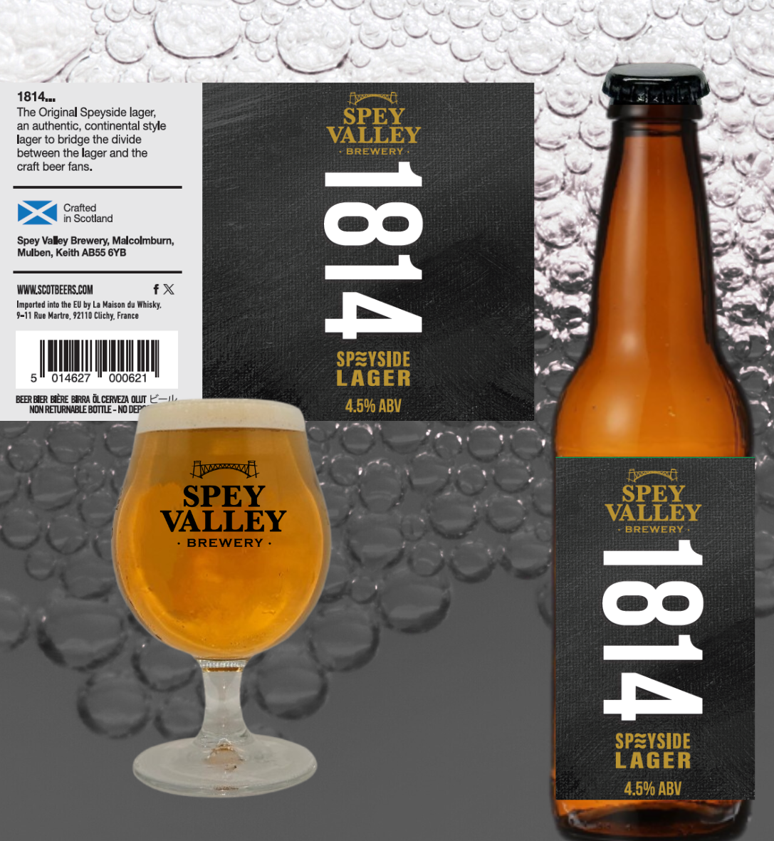 1814 Speyside Lager (12 x 500 ml bottles)