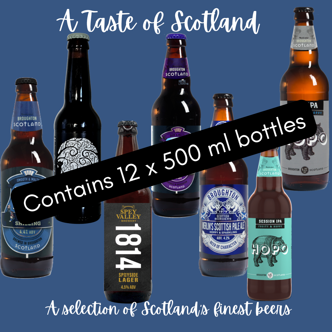 Taste of Scotland Beer Box  500 ml x 12 bottles